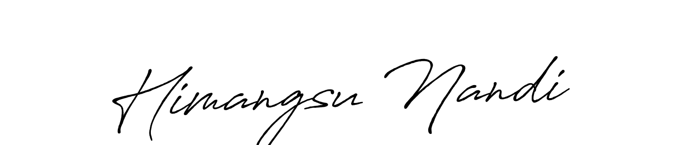 Also we have Himangsu Nandi name is the best signature style. Create professional handwritten signature collection using Antro_Vectra_Bolder autograph style. Himangsu Nandi signature style 7 images and pictures png